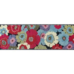 MacKenzie-Childs Always Flowers Indoor/Outdoor Rug - 2'6 x 8'| Spring|Outdoor