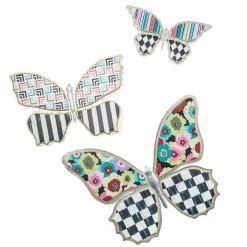 MacKenzie-Childs Always Flowers Medium Outdoor Butterfly Wall Decor| Spring|Outdoor