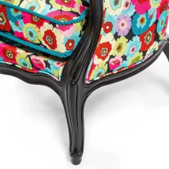 MacKenzie-Childs Always Flowers Outdoor Wing Chair| Outdoor