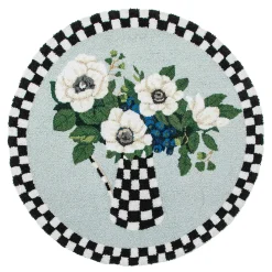 MacKenzie-Childs Anemones Pitcher 3' Round Rug| Spring|Rugs