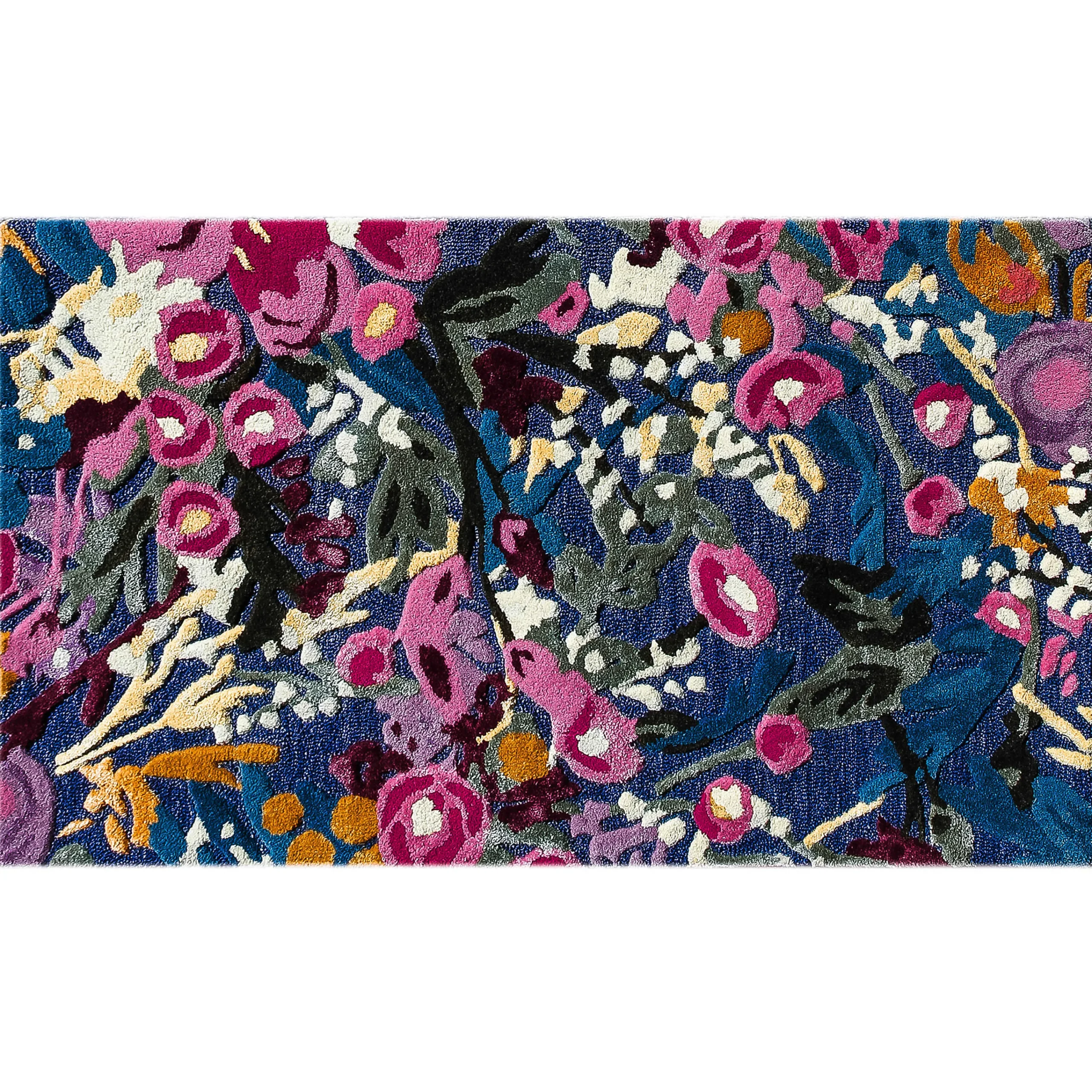 MacKenzie-Childs Aurora Floral Royal 2'3 x 3'9 Rug| Spring|Rugs