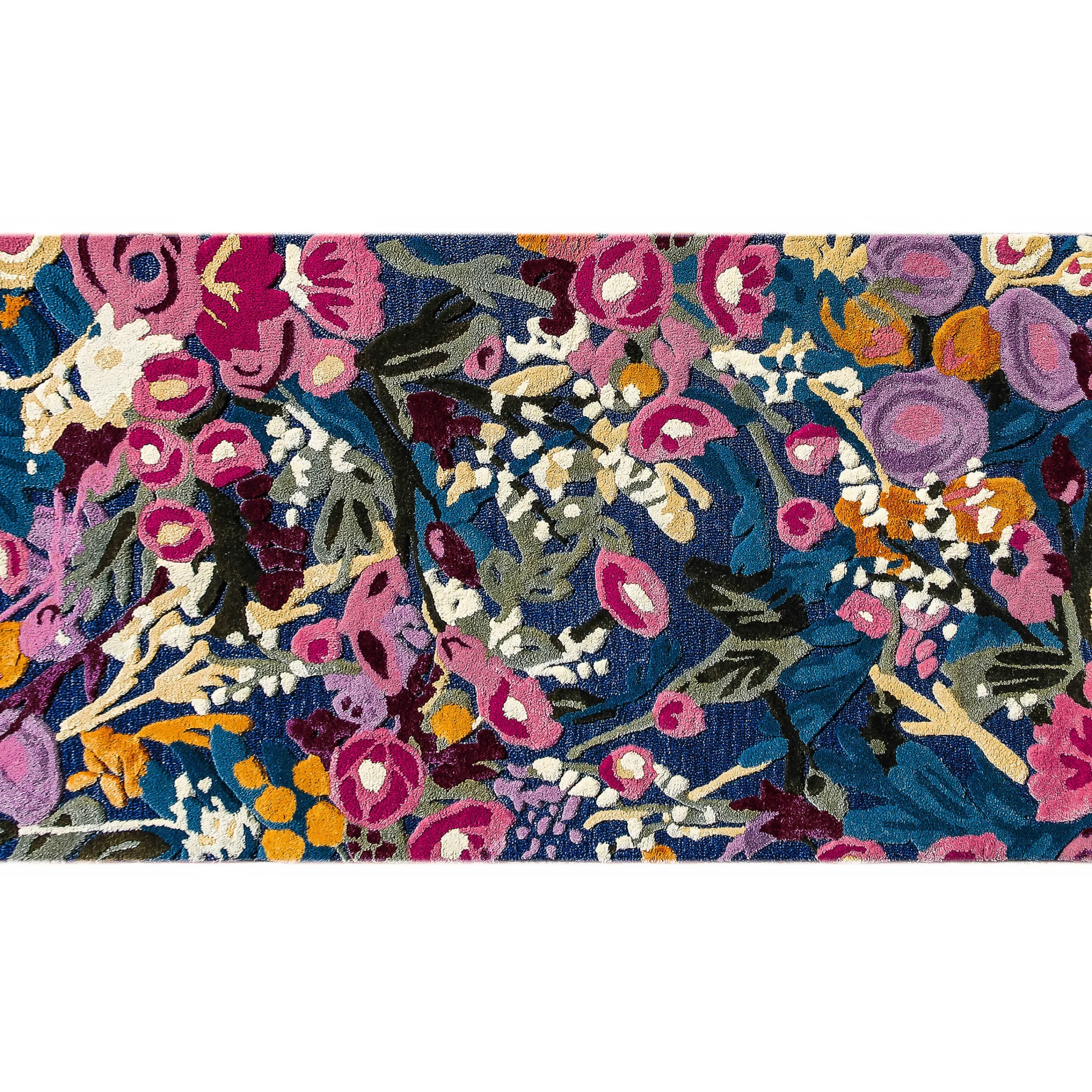 MacKenzie-Childs Aurora Floral Royal 3' x 5' Rug| Spring|Rugs