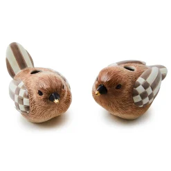 MacKenzie-Childs Autumnology Ceramic Bird Bud Vases, Set of 2| The Fall Shop|Greenery & Florals