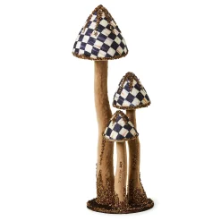 MacKenzie-Childs Autumnology Large Velvet Mushroom Trio| The Fall Shop|Room Accents