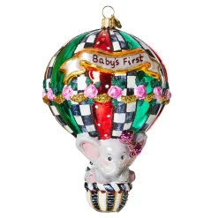 MacKenzie-Childs Baby's First Balloon Glass Ornament| Holiday