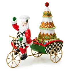 MacKenzie-Childs Bake Shop Bicycle Santa| Holiday|Room Accents
