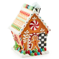 MacKenzie-Childs Bake Shop Gingerbread House Cookie Jar| Holiday|Kitchen Storage & Organization