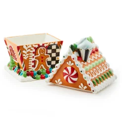 MacKenzie-Childs Bake Shop Gingerbread House Cookie Jar| Holiday|Kitchen Storage & Organization