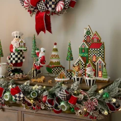 MacKenzie-Childs Bake Shop Gingerbread House Cloche| Holiday|Room Accents