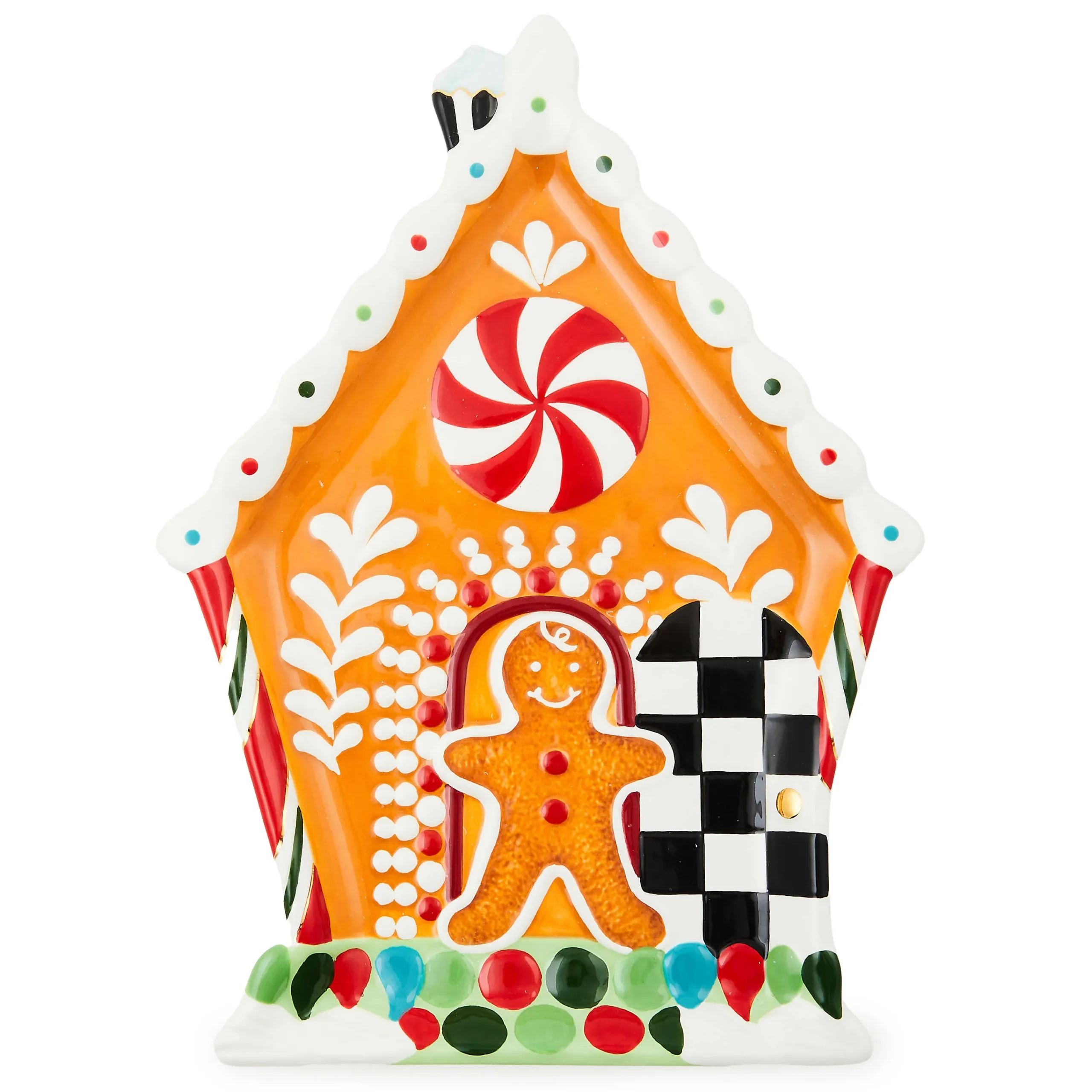 MacKenzie-Childs Bake Shop Gingerbread House Cookie Plate| Serveware