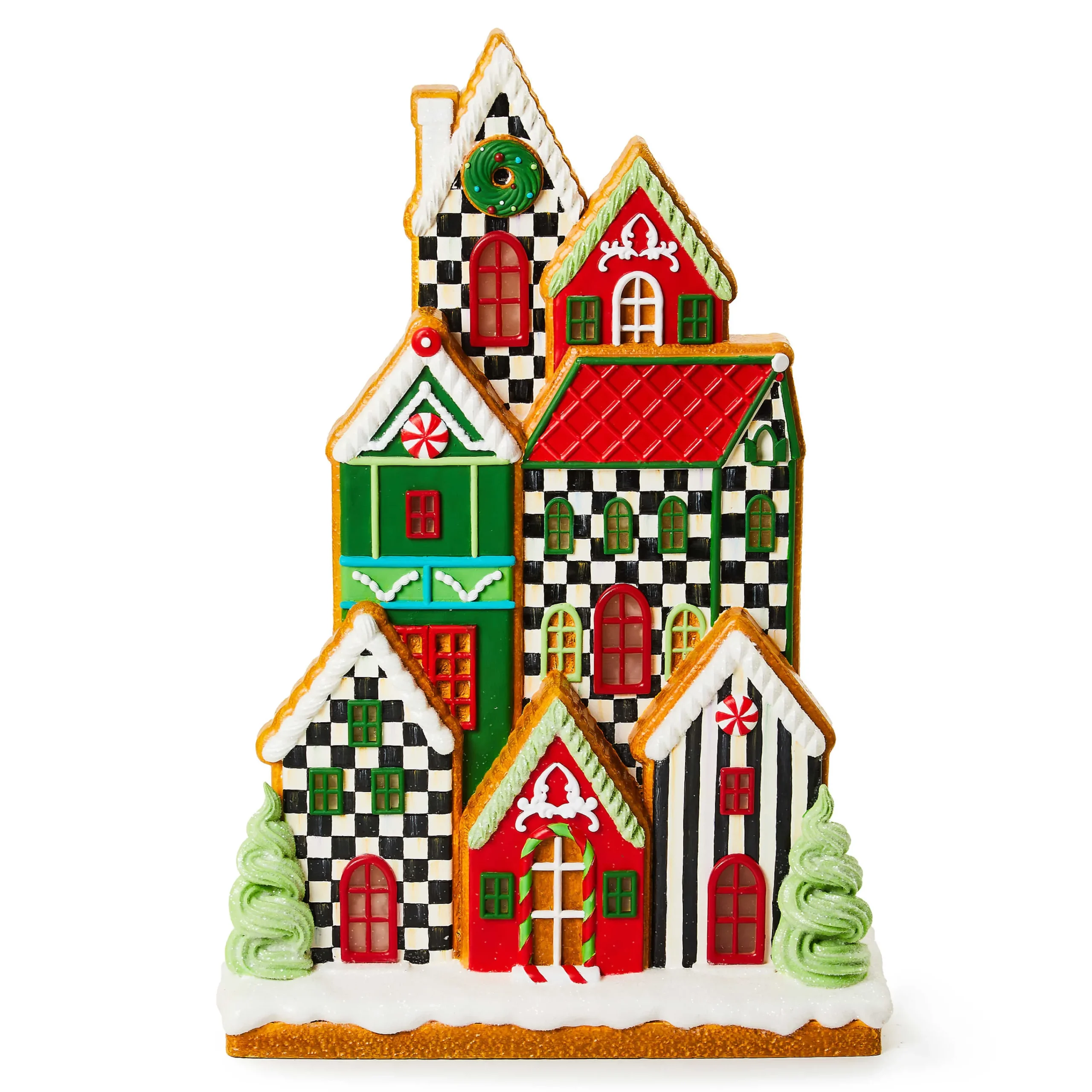 MacKenzie-Childs Bake Shop Illuminated Gingerbread Village| Room Accents