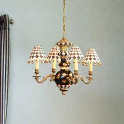 MacKenzie-Childs Black Tie Chandelier| Lighting