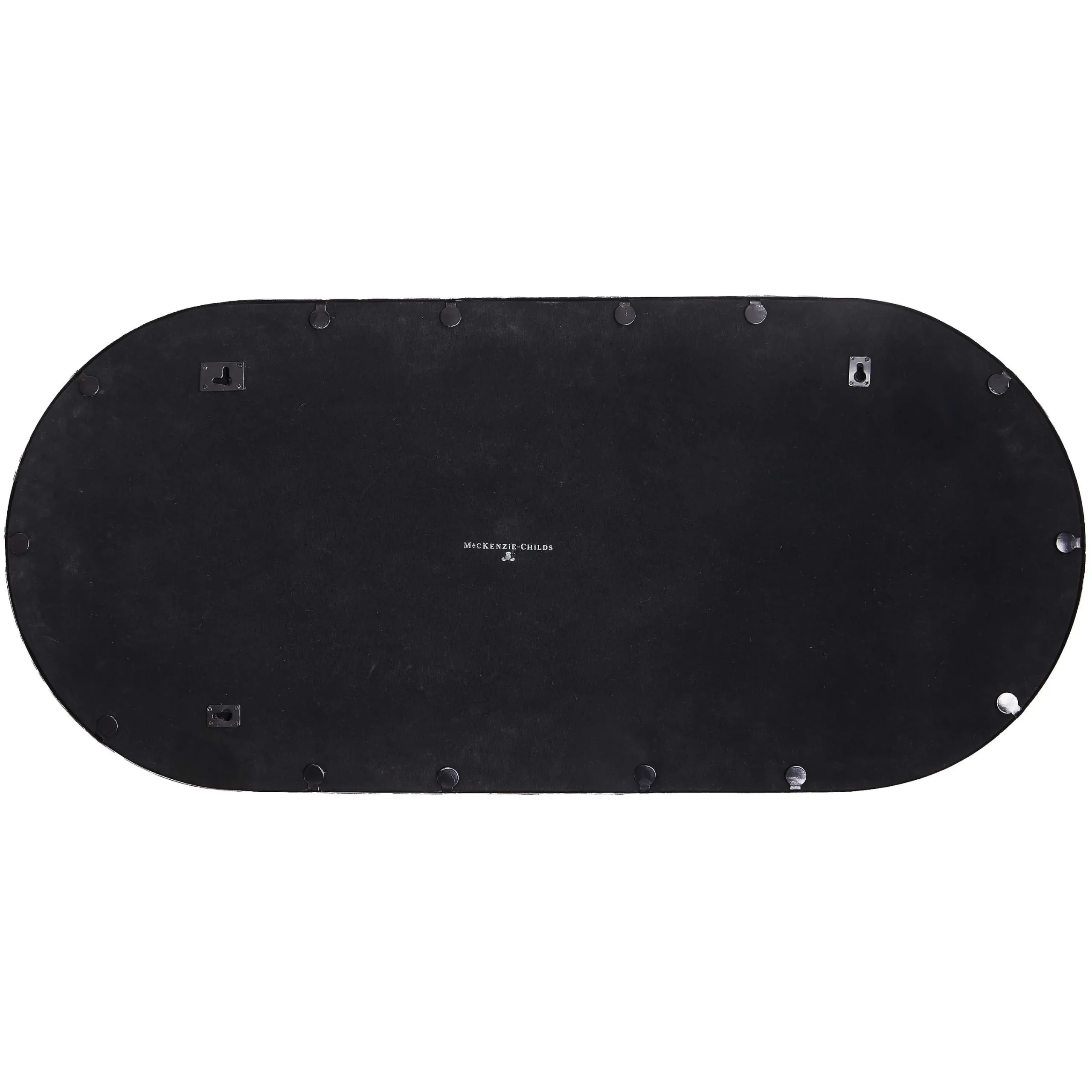 MacKenzie-Childs Black Tie Oval Wall Mirror| Room Accents