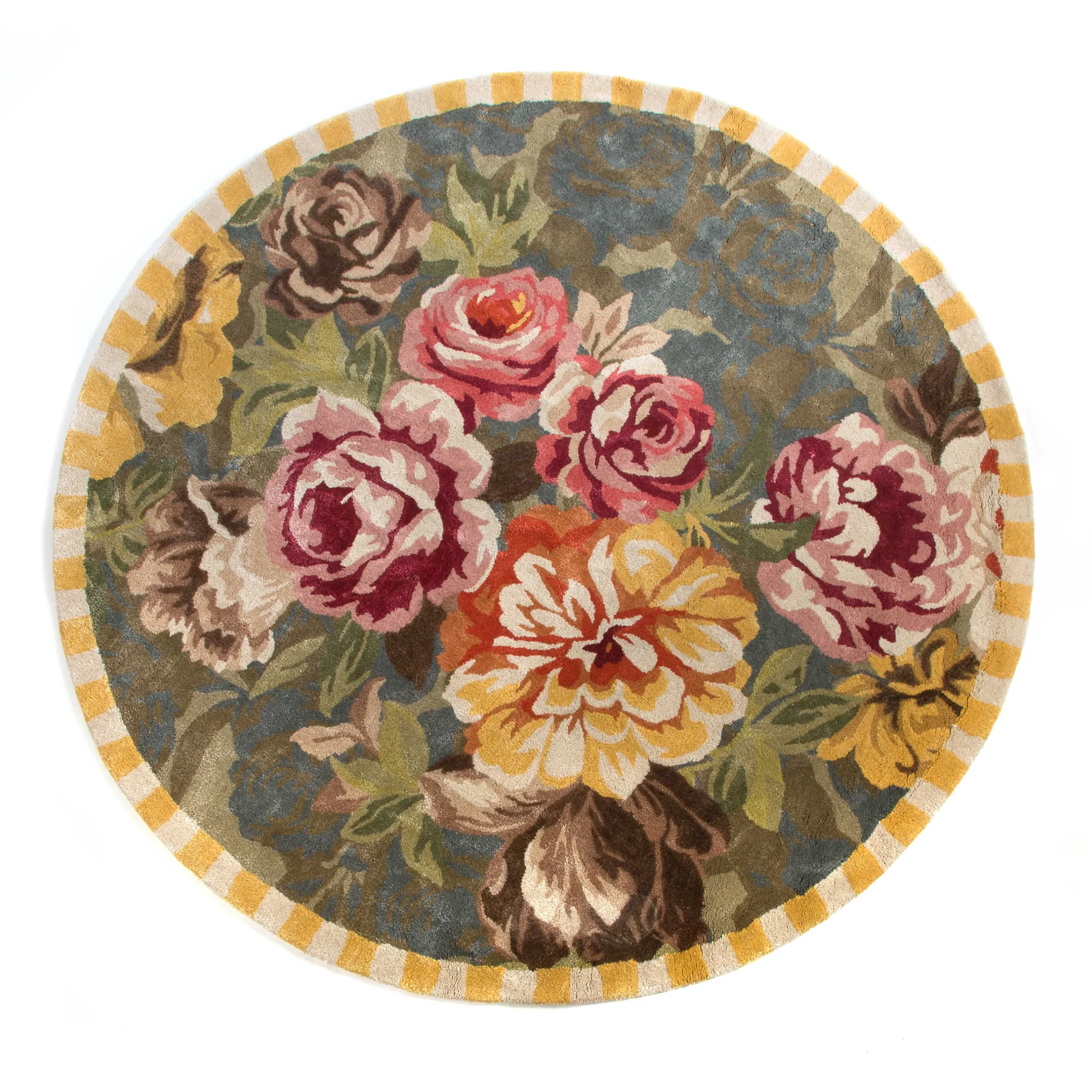 MacKenzie-Childs Bloomsbury Garden 6' Round Rug| Rugs