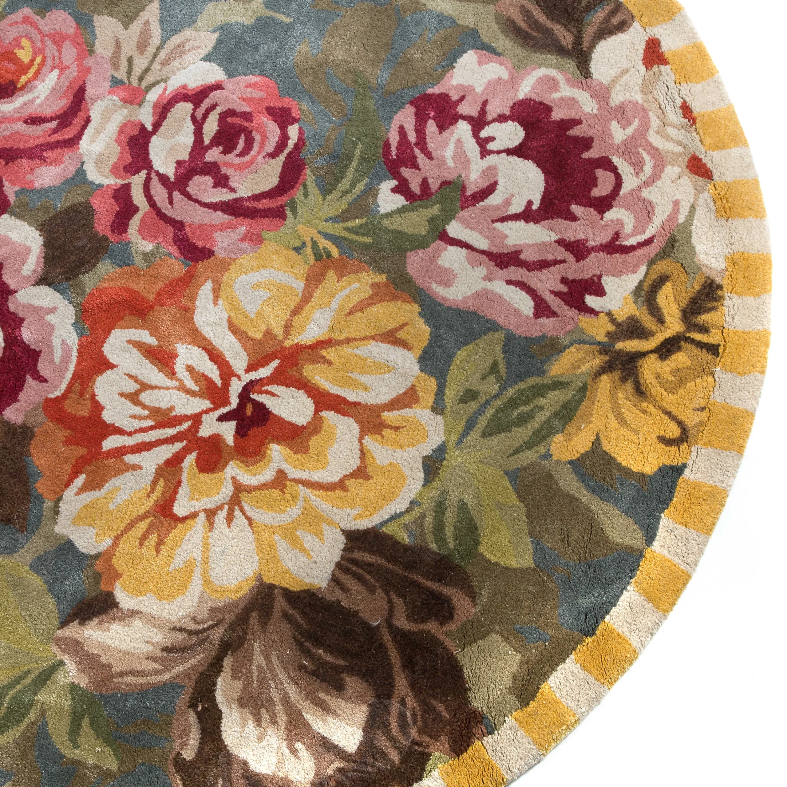 MacKenzie-Childs Bloomsbury Garden 6' Round Rug| Rugs