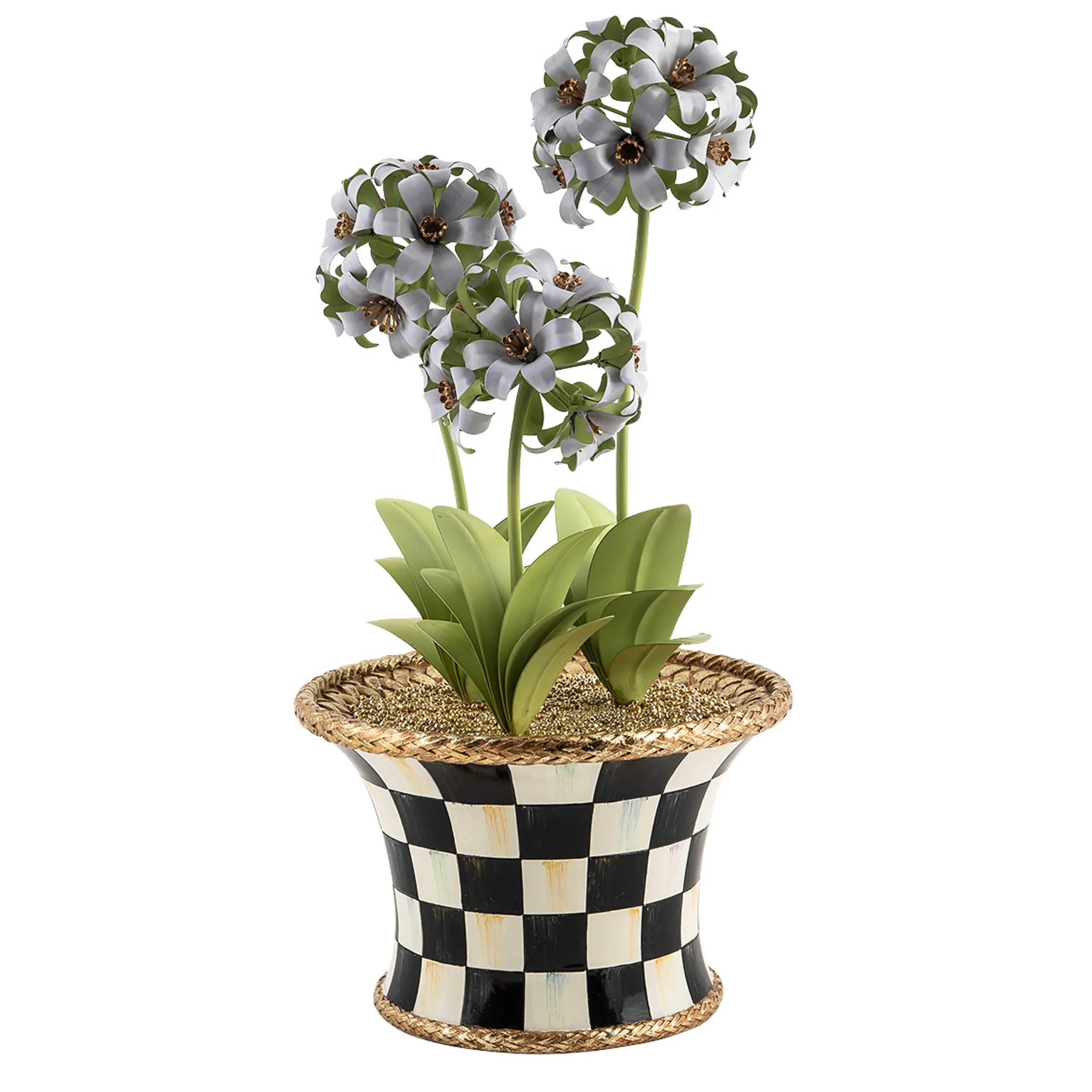 MacKenzie-Childs Botany Potted Hyacinth Arrangement| Spring|Greenery & Florals
