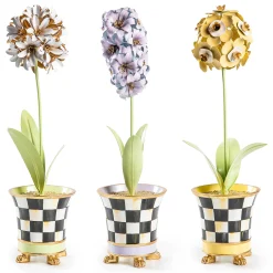 MacKenzie-Childs Botany Potted Primrose Flower| Spring|Greenery & Florals