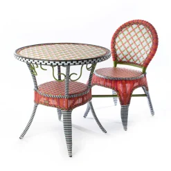 MacKenzie-Childs Breezy Poppy Outdoor Cafe Chair| Outdoor|Spring
