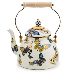 MacKenzie-Childs Butterfly 2 Quart Tea Kettle| Fall Entertaining|Tea Kettles
