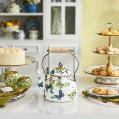MacKenzie-Childs Butterfly 2 Quart Tea Kettle| Fall Entertaining|Tea Kettles