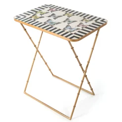 MacKenzie-Childs Butterfly Collection Cocktail Trays, Set of 4| Living Room|Bar Entertaining