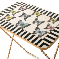 MacKenzie-Childs Butterfly Collection Cocktail Trays, Set of 4| Living Room|Bar Entertaining