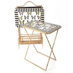 MacKenzie-Childs Butterfly Collection Cocktail Trays, Set of 4| Living Room|Bar Entertaining