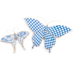 MacKenzie-Childs Butterfly Duo Wall Decor - Blue| Spring|Room Accents