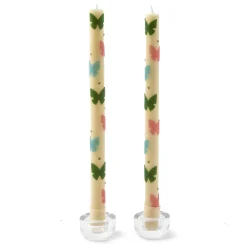 MacKenzie-Childs Butterfly Pastel Dinner Candles, Set of 2| Spring|Candles & Fragrances