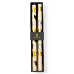 MacKenzie-Childs Butterfly Silver  Gold Dinner Candles, Set of 2| Spring|Candles & Fragrances