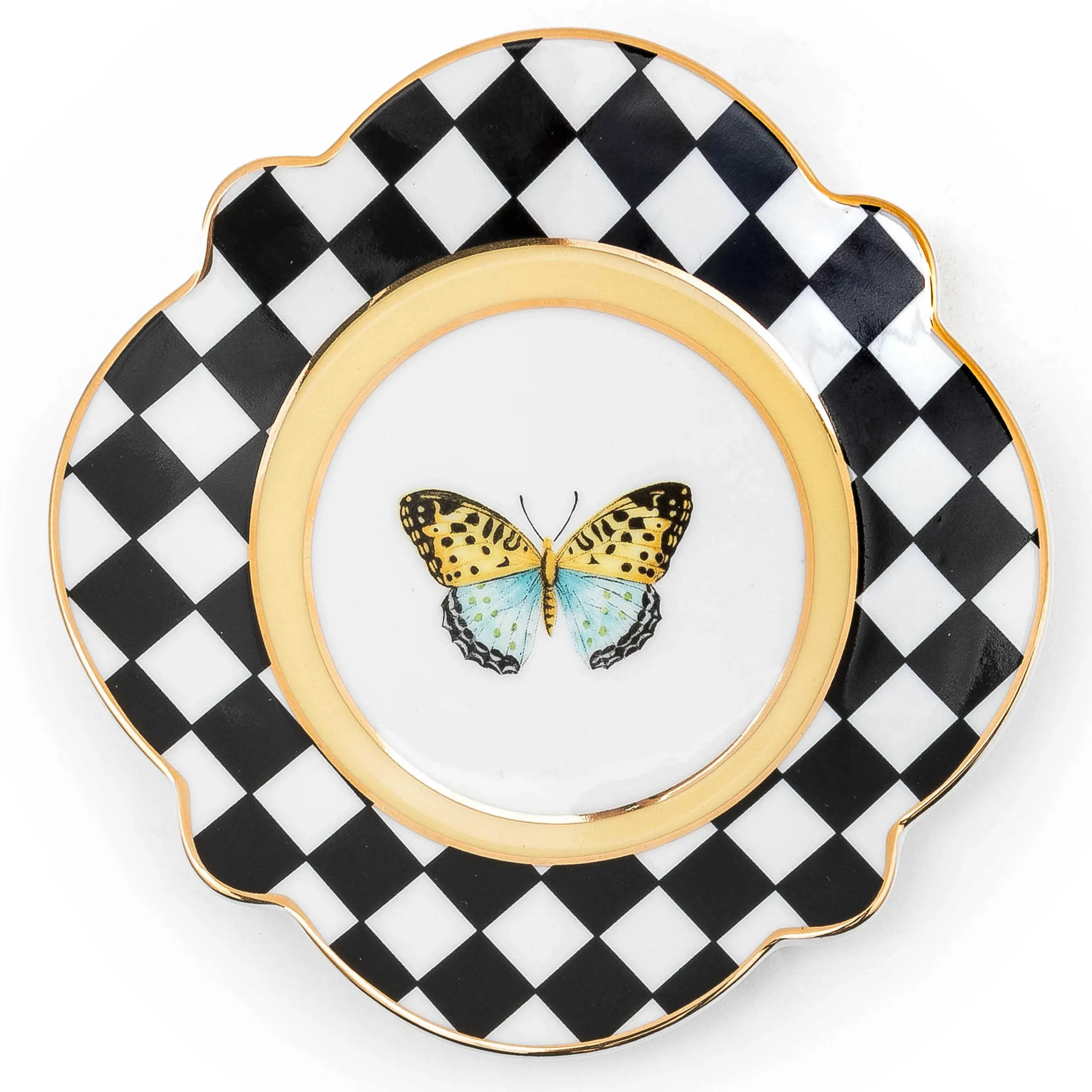 MacKenzie-Childs Butterfly Toile Bread and Butter Plate| Spring|Dinnerware & Flatware