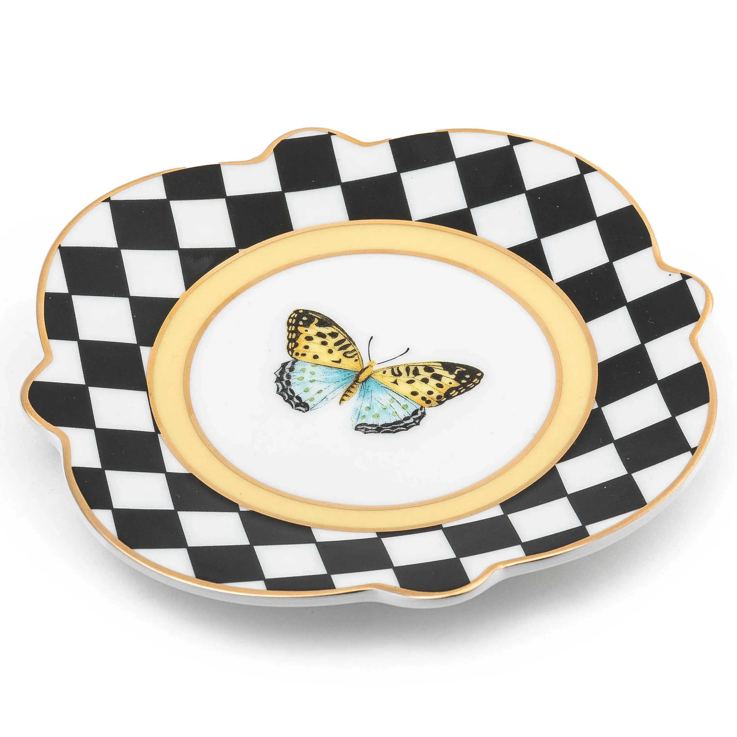 MacKenzie-Childs Butterfly Toile Bread and Butter Plate| Spring|Dinnerware & Flatware