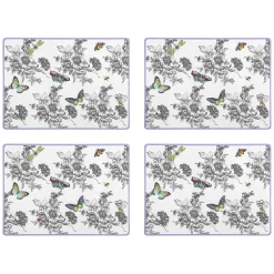 MacKenzie-Childs Butterfly Toile Cork Back Placemats, Set of 4| Spring|Table Accessories