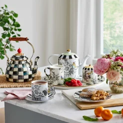 MacKenzie-Childs Butterfly Toile Creamer  Sugar Set| Spring|The Coffee Shop