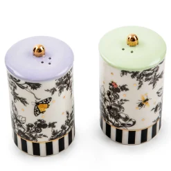 MacKenzie-Childs Butterfly Toile Salt  Pepper Set| Spring|Serveware