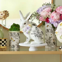 MacKenzie-Childs Butterfly Toile Tall Rabbit| Easter|Spring