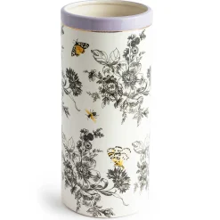 MacKenzie-Childs Butterfly Toile Tall Vase| Spring|Room Accents