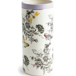 MacKenzie-Childs Butterfly Toile Tall Vase| Spring|Room Accents