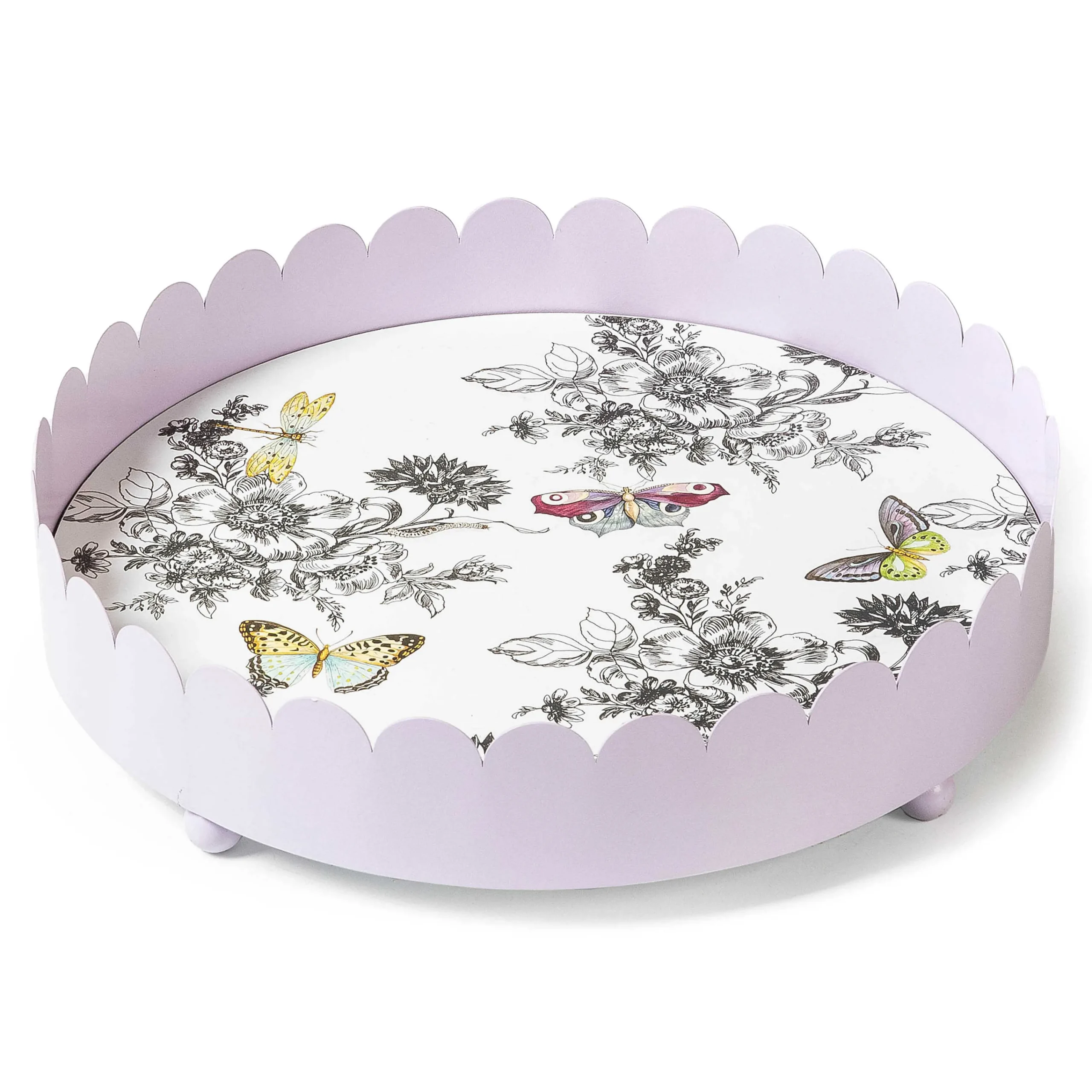 MacKenzie-Childs Butterfly Toile Tray| Spring|Bar Entertaining