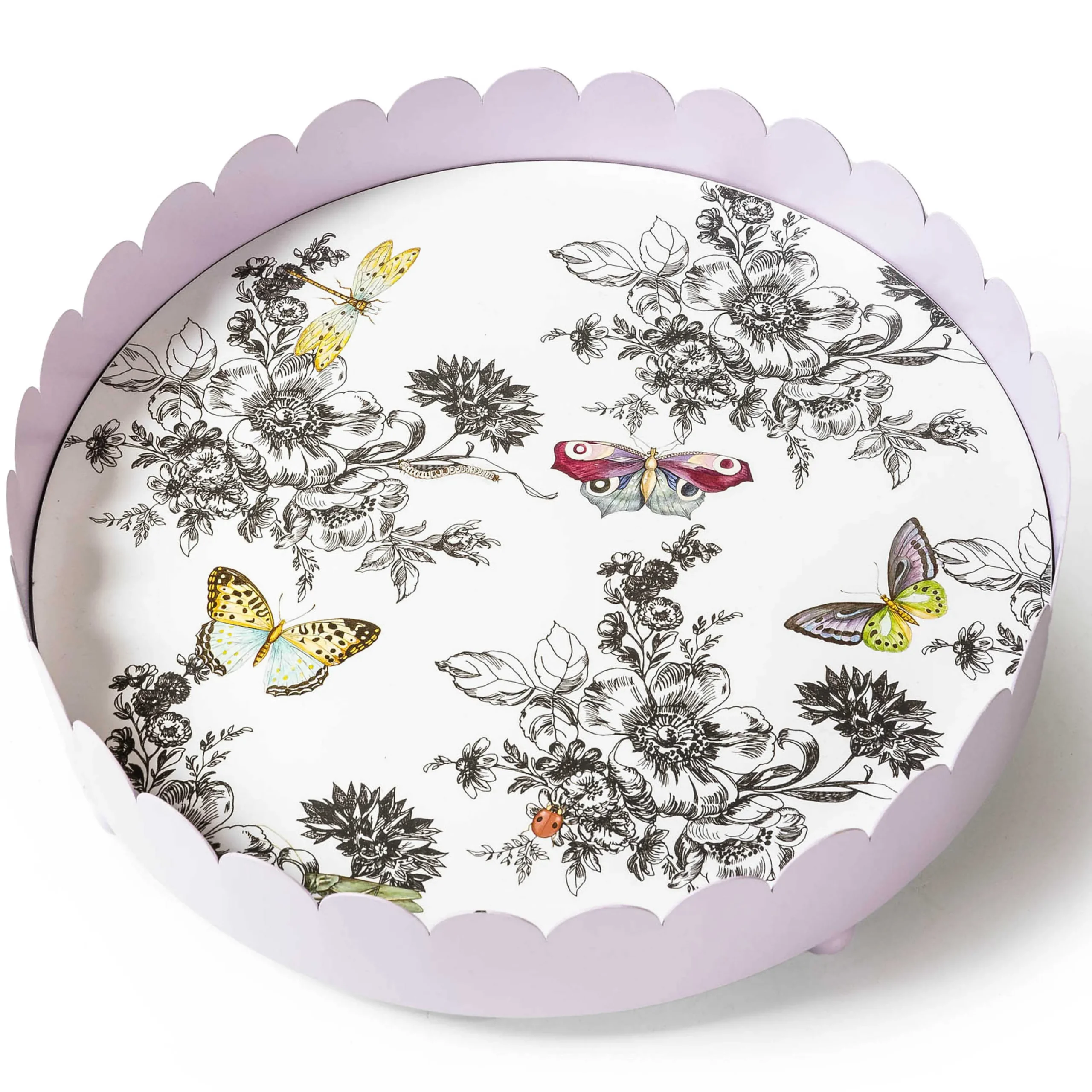 MacKenzie-Childs Butterfly Toile Tray| Spring|Bar Entertaining