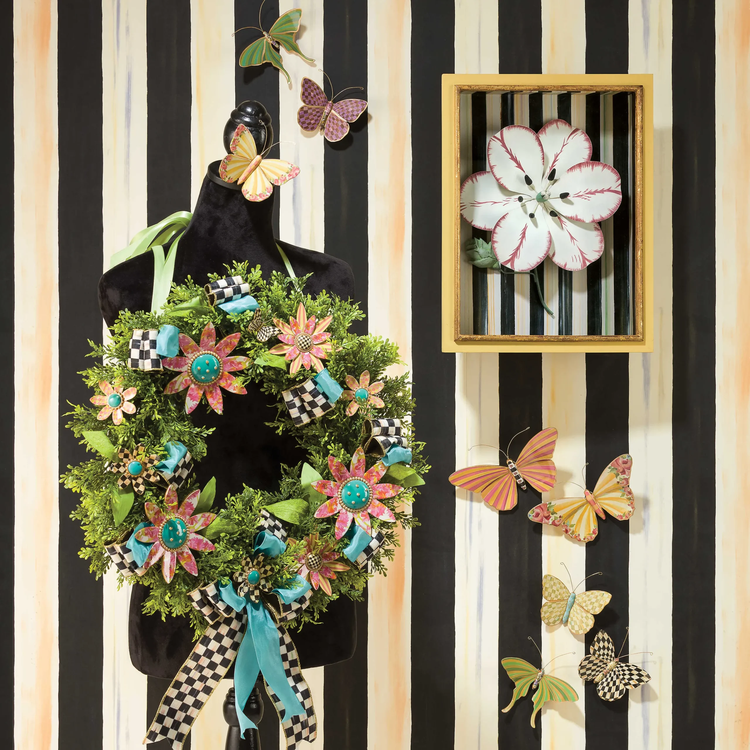 MacKenzie-Childs Butterfly Trio Wall Decor - Field| Room Accents