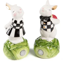 MacKenzie-Childs Cabbage Garden Salt  Pepper Set| Spring|Table Accessories