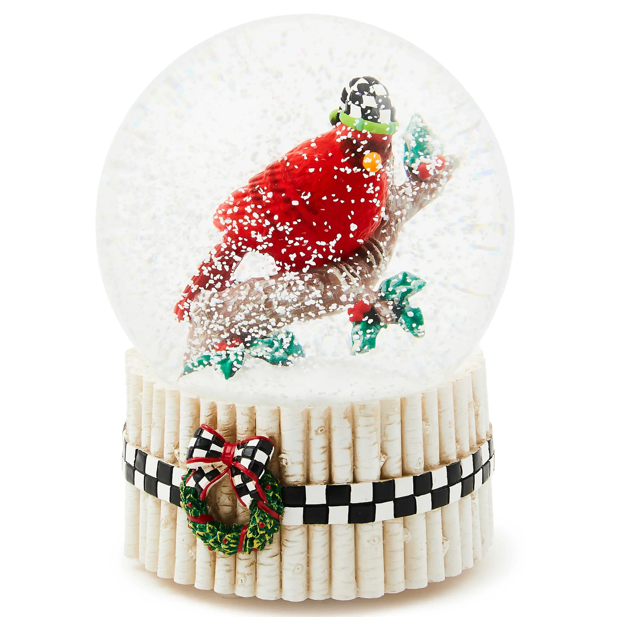 MacKenzie-Childs Cardinal Snow Globe| Holiday|Room Accents