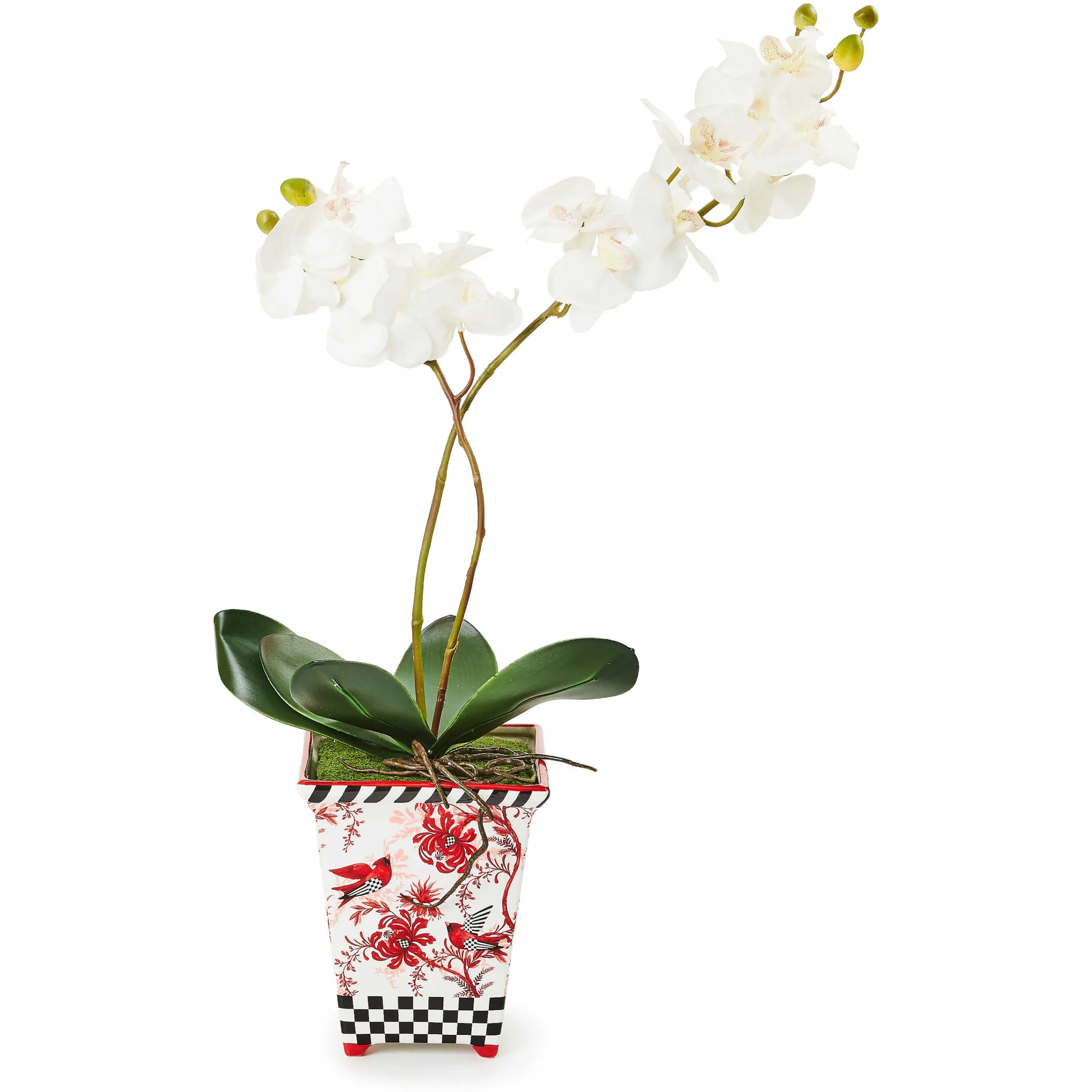 MacKenzie-Childs Cardinal Toile Large Orchid| Holiday|Greenery & Florals