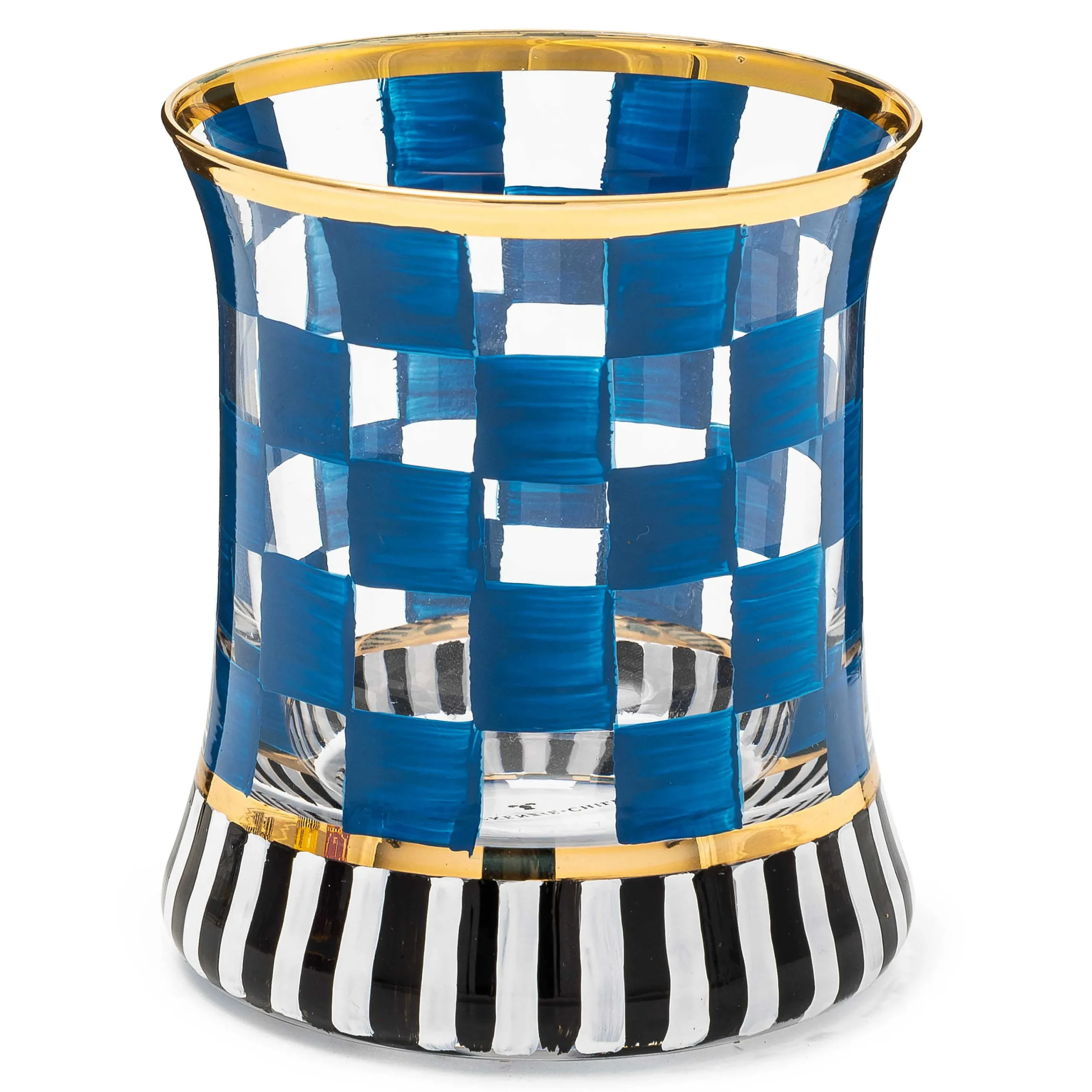 MacKenzie-Childs Carnival Royal Tumbler Glass, Set of 2| Drinkware|Bar Entertaining