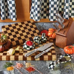 MacKenzie-Childs Check Chop Board| Kitchen Utensils & Tools|Bar Entertaining