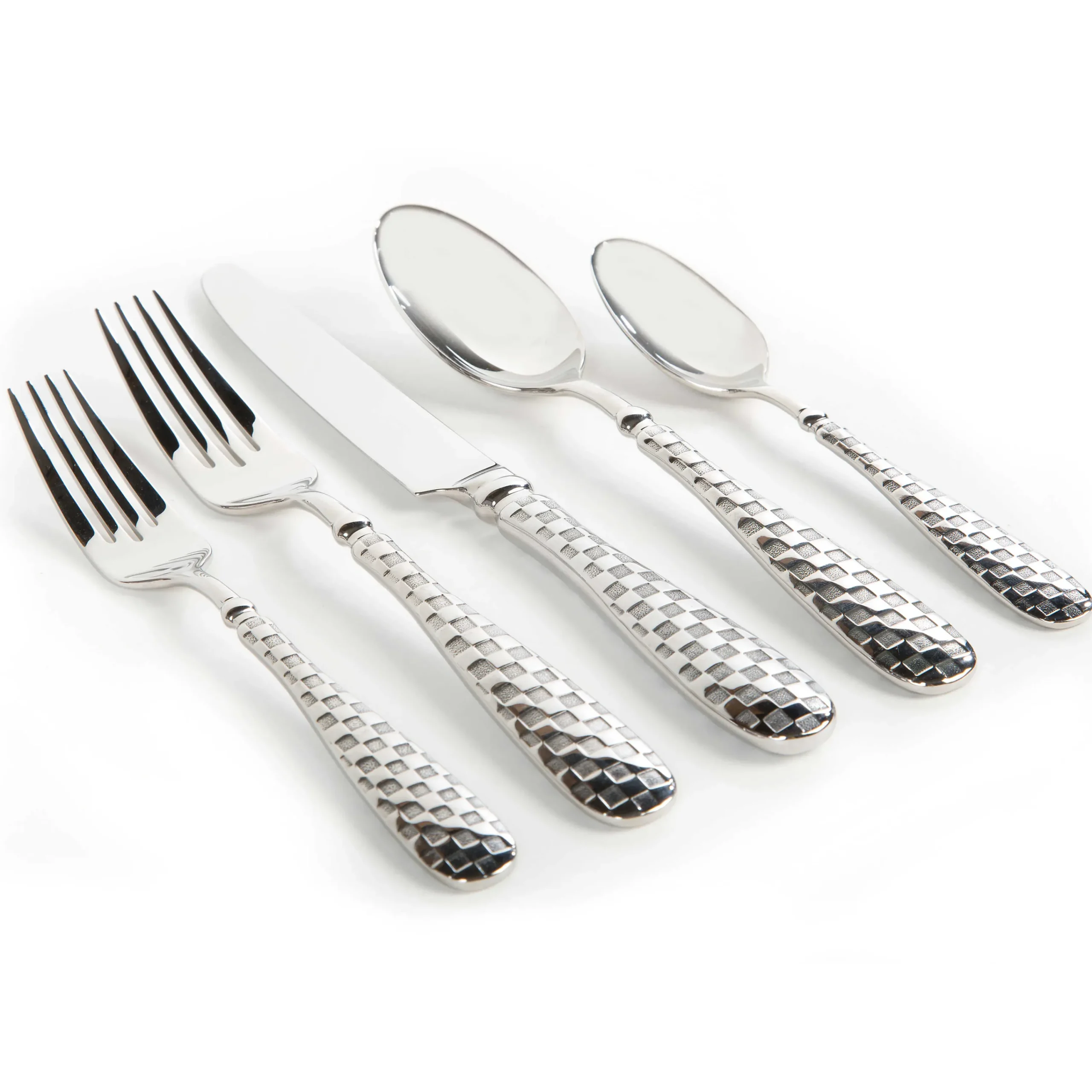 MacKenzie-Childs Check Flatware 5-Piece Place Setting| Fall Entertaining|Dinnerware & Flatware