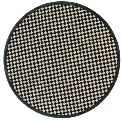 MacKenzie-Childs Check It Out Emerald 6' Round Rug| Rugs