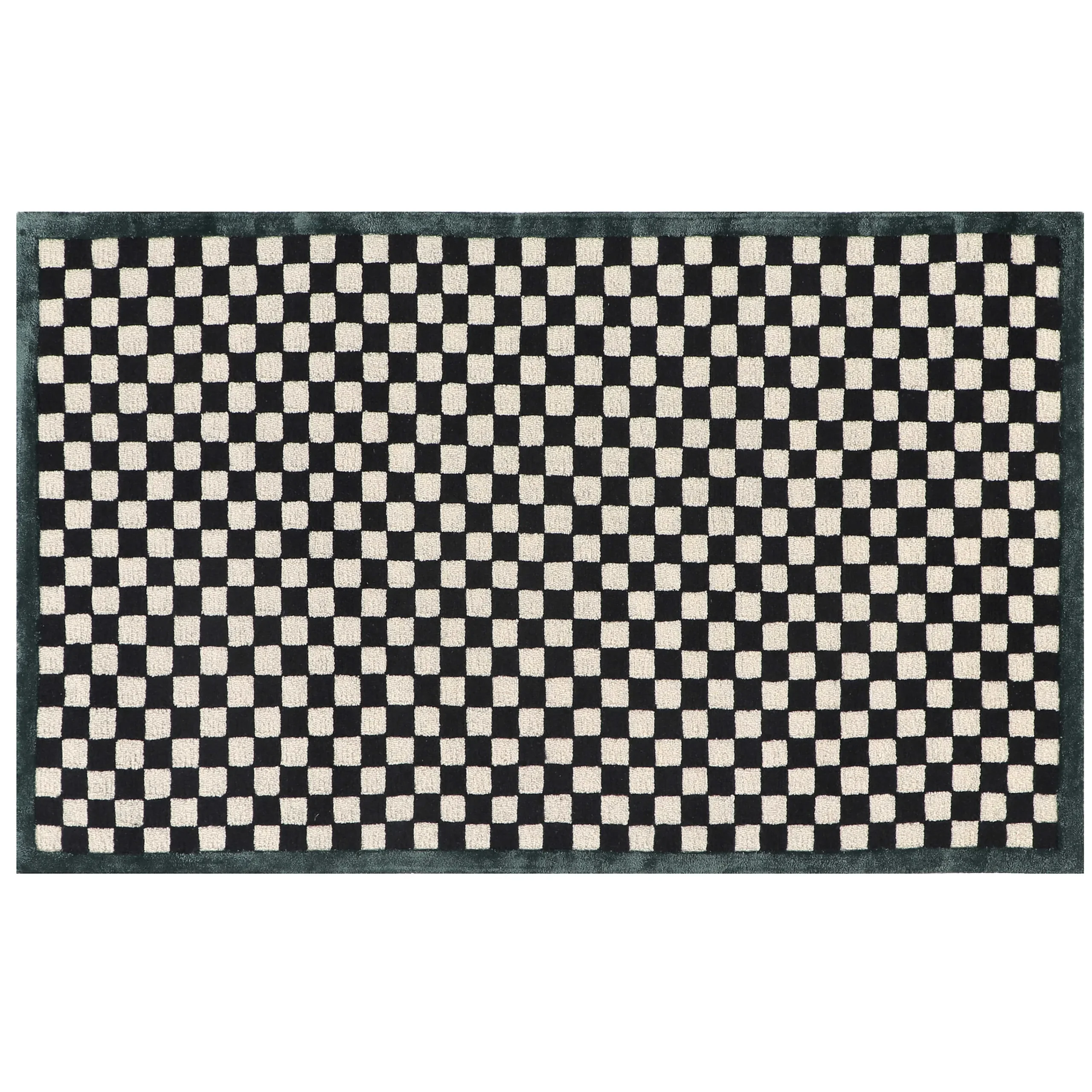 MacKenzie-Childs Check It Out Emerald 3' x 5' Rug| Rugs