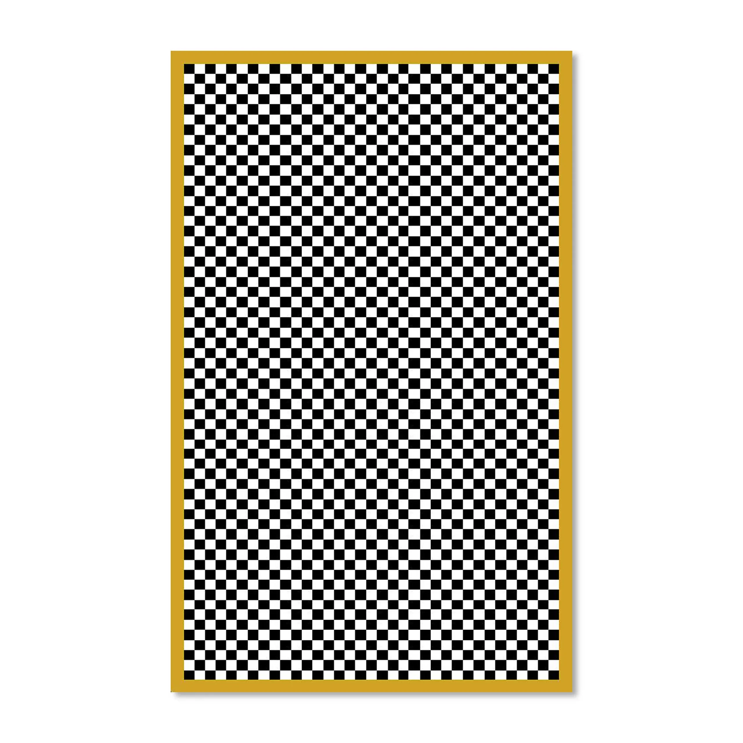 MacKenzie-Childs Check It Out Gold 5' x 8' Rug| Rugs